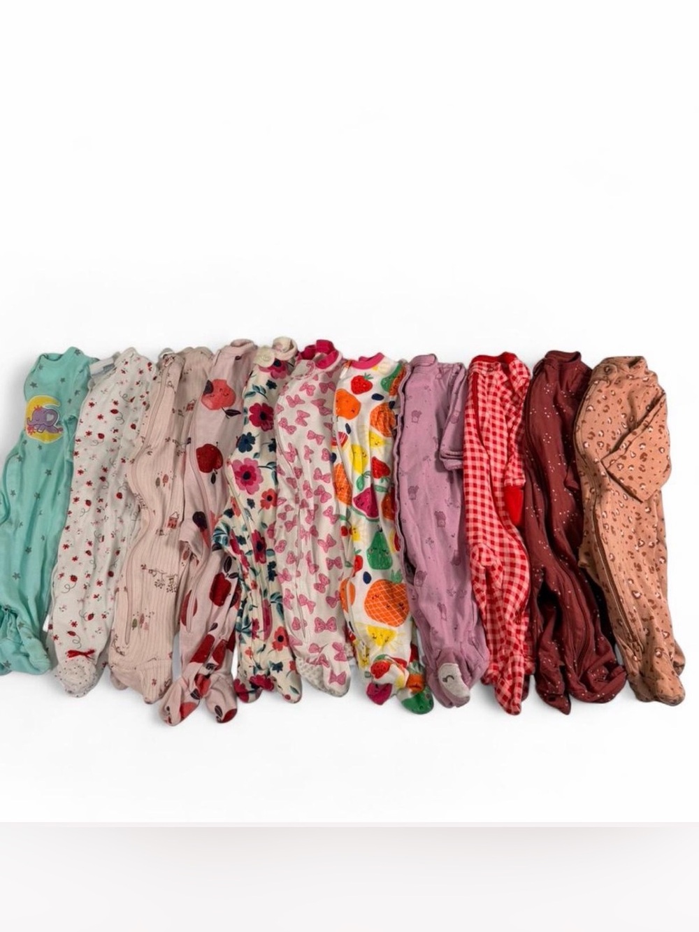 Assorted Brand Baby Girls' pajama bundle 0-3m